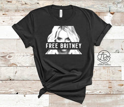 “Free Britney” Fan Art Screen Print Graphic Tee