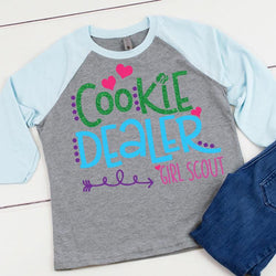 “Cookie Dealer” Youth Raglan Style Shirt