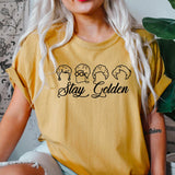 "Stay Golden” Screen Print Graphic Tee