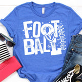 "Football-Right Laces" Screen Print Graphic Tee