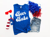 "Beer Babe" Screen Print Muscle Tank