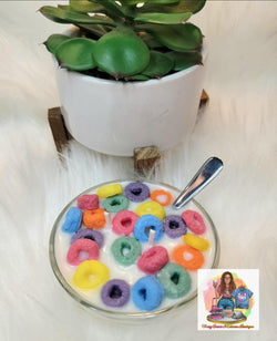 Fruity Loops Cereal Bowl Soy Candle