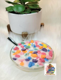 Fruity Pebbles Cereal Bowl Soy Candle