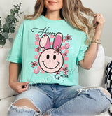 "Happy Easter Bunny” Screen Print Graphic Tee