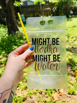 "Adulting Juice" Adult Juice Pouches with Straw