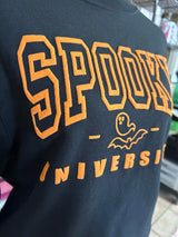 "Spooky University” Puff Print Sweater