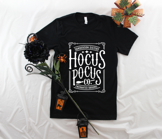 “Hocus Pocus Co” Screen Print Custom Graphic Tee