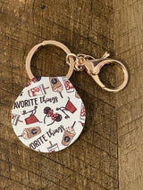 “Take Me With You” Round Themed Keychains