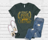 “Merry Little Christmas” Custom Screen Print Tee