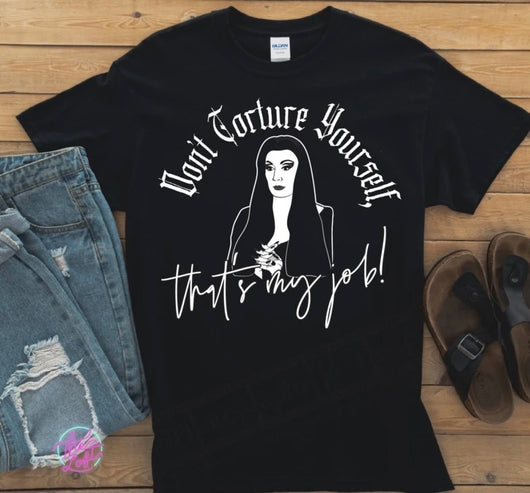 “Don’t Torture Yourself” Screen Print Graphic Tee