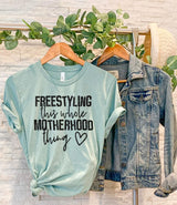 "Freestyling Motherhood" Screen Print Graphic Tee