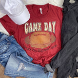 "Game Day Under The Stadium Lights" Screen Print Graphic Tee