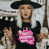 "In October-Witches" Screen Print Graphic Tee