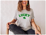 "Lucky With Clover" Screen Print Graphic Tee
