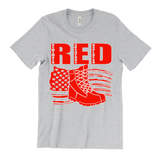 "RED Friday With Boots" Graphic Tee