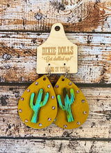 "The Sonora" Wood Cut Out Earrings
