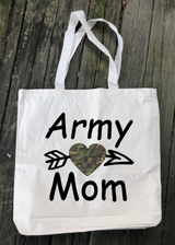 "Where Ever I Go" Canvas Totes-Army Proud Edition