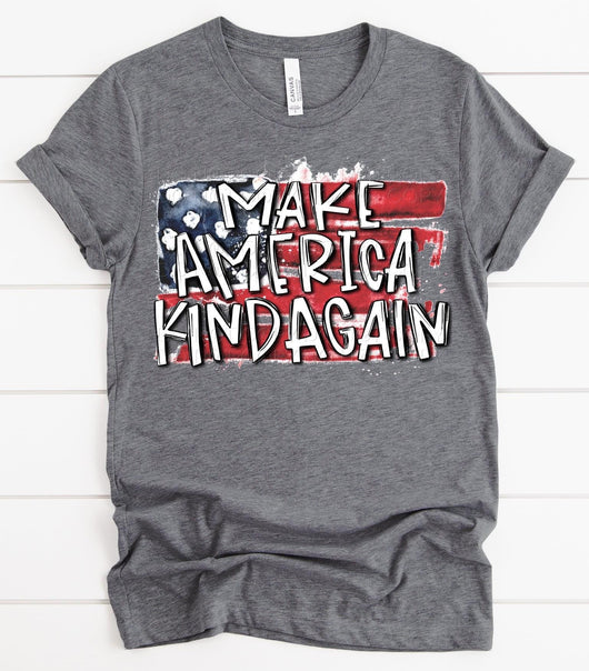 “Make America Kind Again” Screen Print Graphic Tee